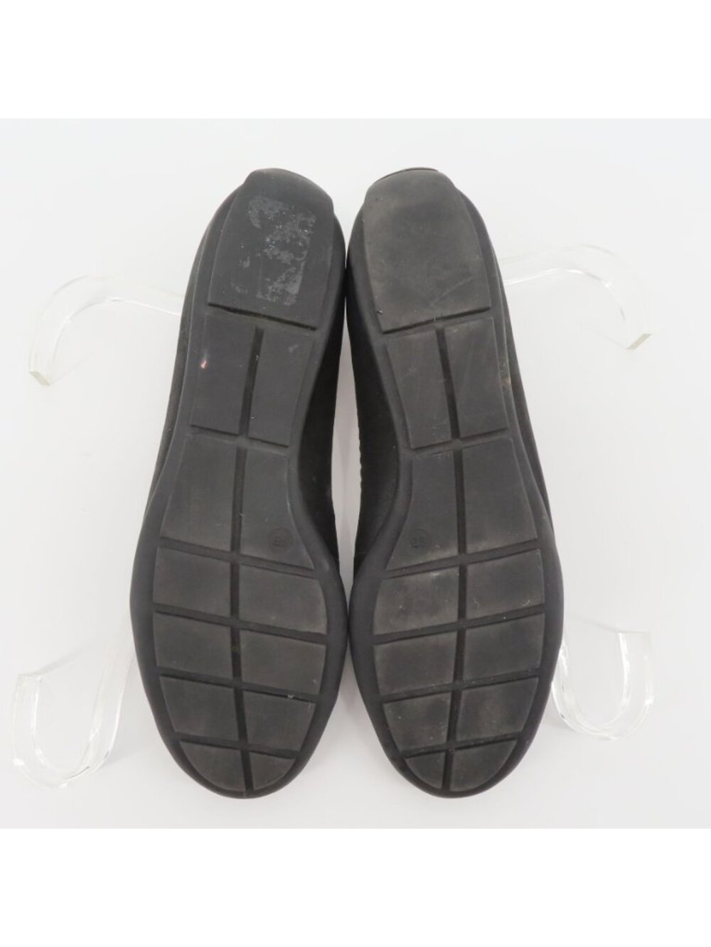 Talbots Women 6 B Shimmer Black Leather Cut Out Round Toe Ballet Flats Shoes - Picture 9 of 11